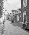 52185 Gezicht in de Andreasstraat te Utrecht met de huizen nrs. 22-lager aan de zuidoostelijke straatwand, uit het ...